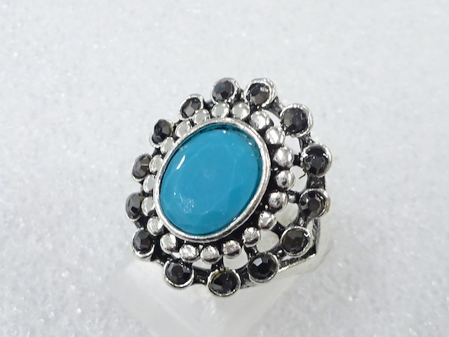 COLORED STONE FASHION RING / JP SIZE 14